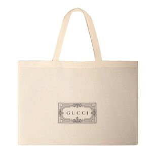 Gucci XL Cotton Dust Reusable Shopper Bag Tote